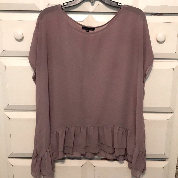 🌟 5/$25 sale / Wishlist | Sheer Flowy Blouse - Picture 4 of 5